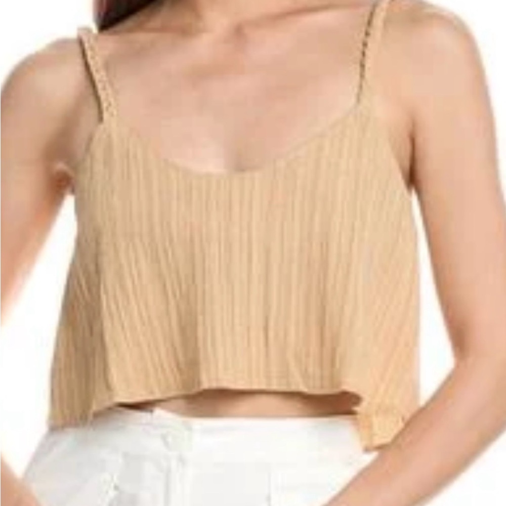 Chic Beige Cropped Top